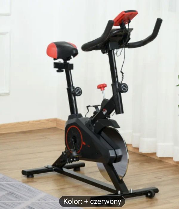 homcom rower stacjonarny, trenażer rowerowy do domowej siłowni,