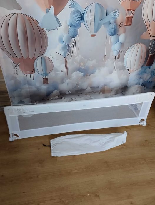 Barierka do łóżka Foppapedretti Hopla 150 cm biała zabezpieczenie