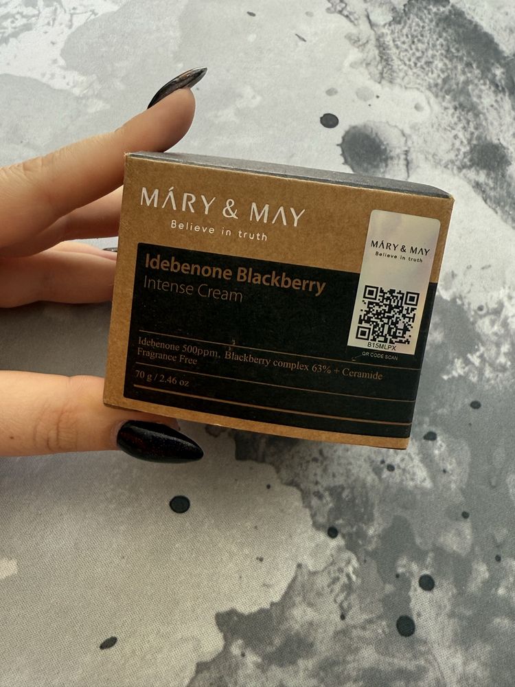 MÁRY & MAY Idebenone Blackberry Intense Cream