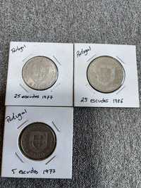 Vendo moedas 25 e 5 escudos comemorativas