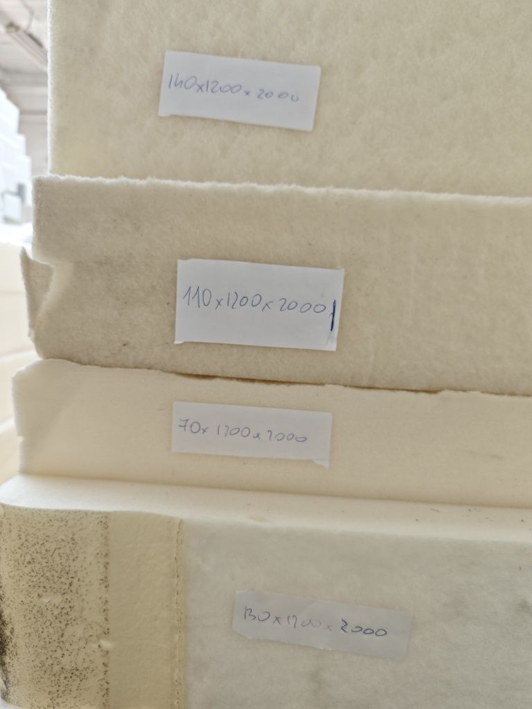 Bloki pianki tapicerskiej płyty końcówki