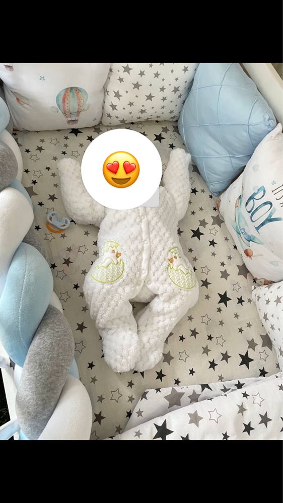 Комплект подушок в ліжечко для немовлят кокон
