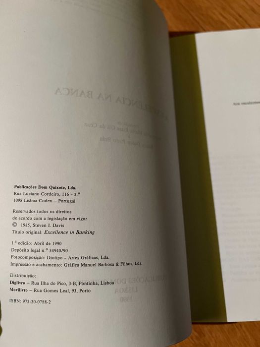 A EXCELÊNCIA NA BANCA     Steven I. Davis    portes incluídos