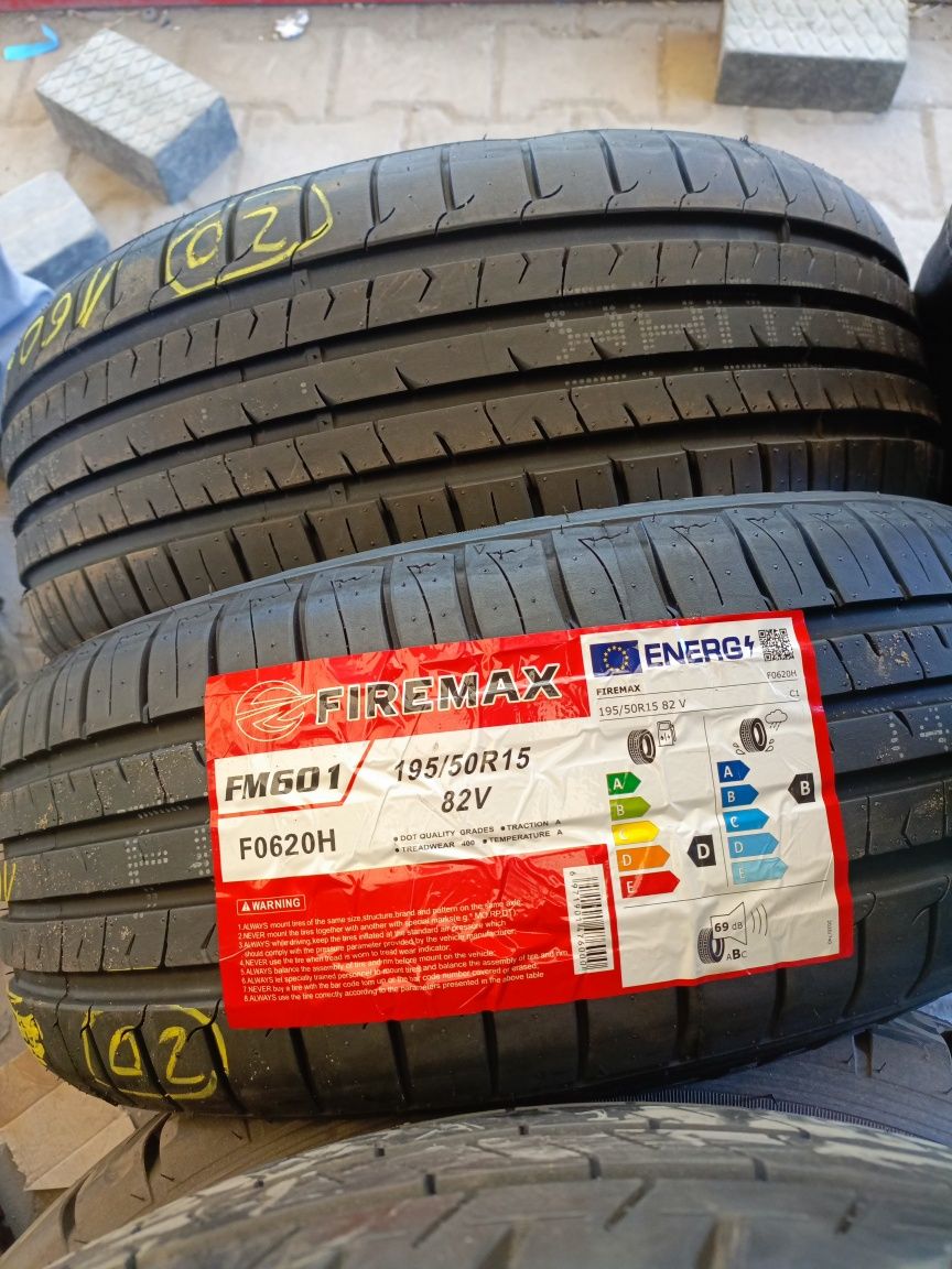 Nowe opony letnie 195/50/15 firemax 2 sztuki 2024r