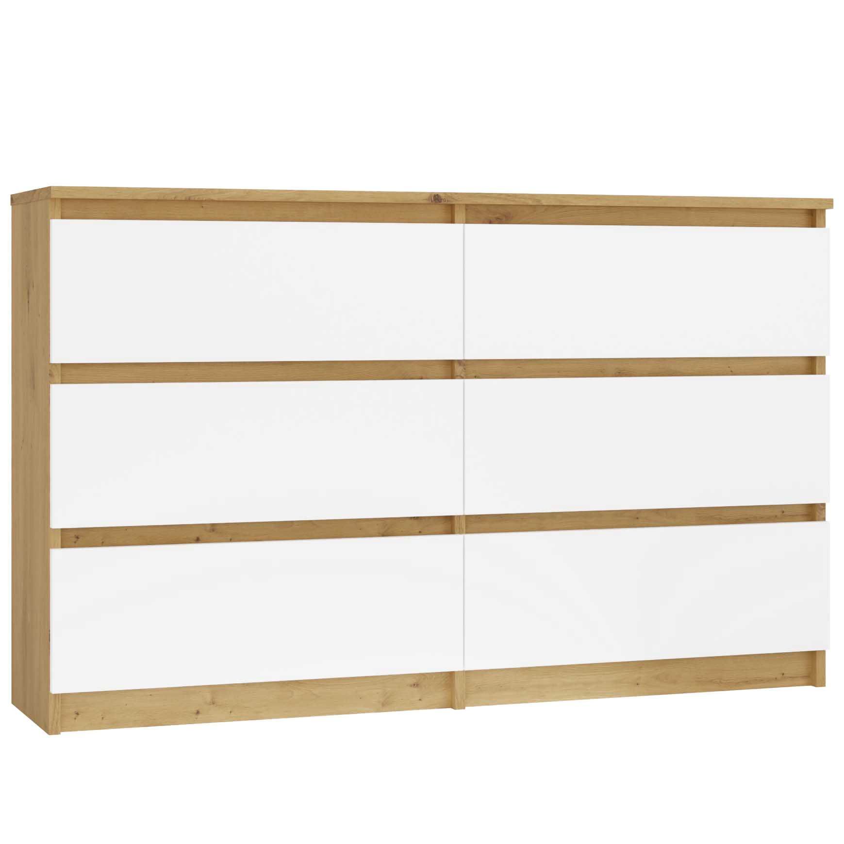 Duża Komoda 120 cm 6 szuflad MALWA M6 120 RÓŻNE KOLORY