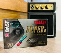 Cassetes de áudio nova - BASF Super Chrome II 90 (preço 10x unidades)