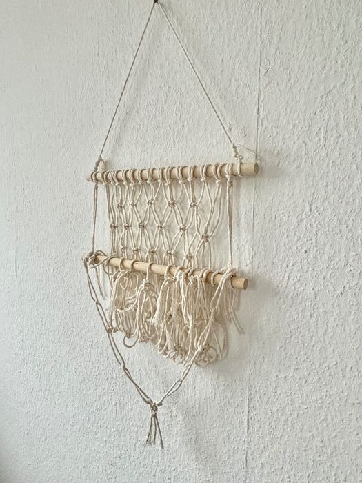 Hamak na zabawki półka ścienna boho