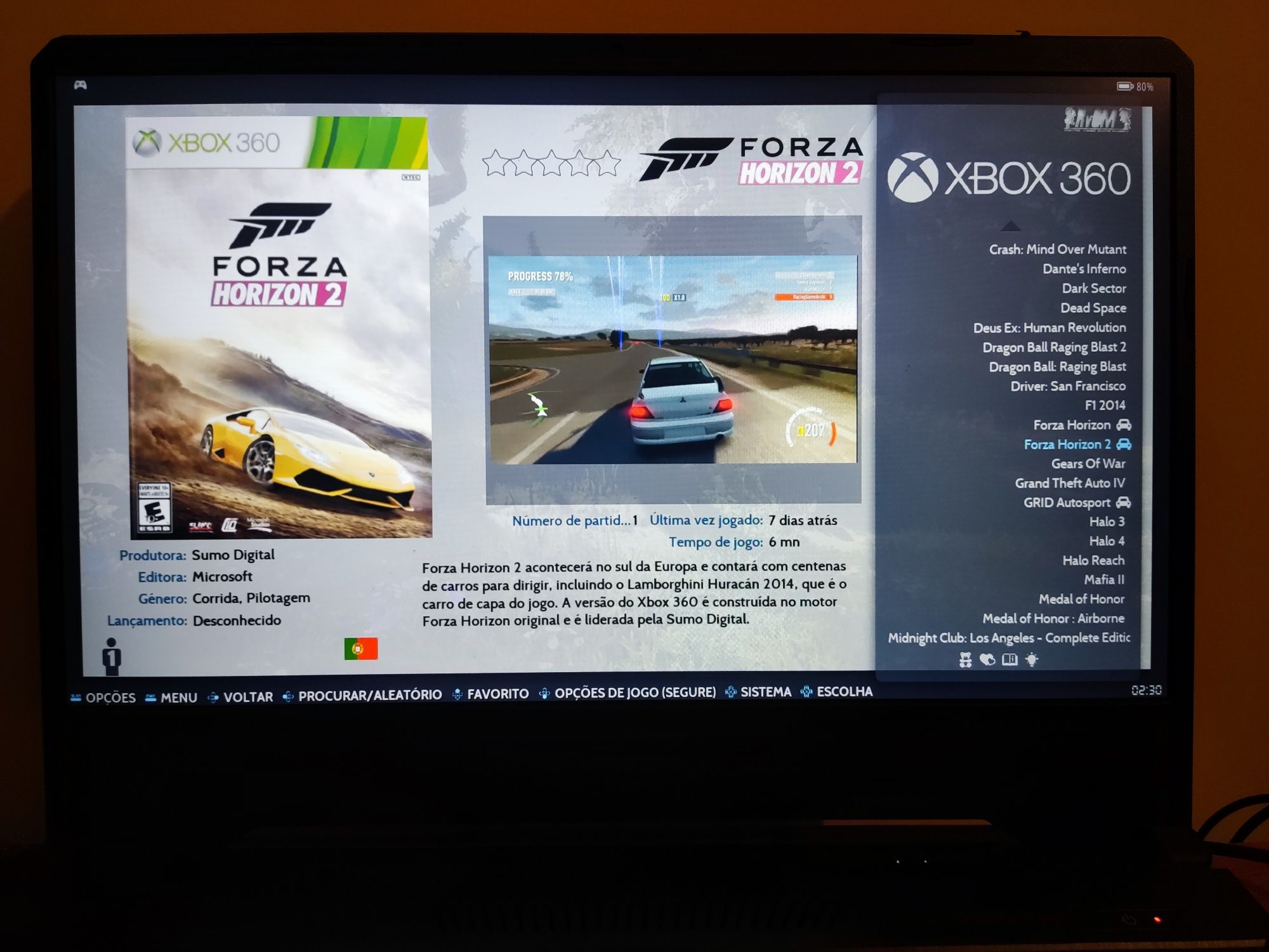 Retrobat Xbox 360 - 72 jogos