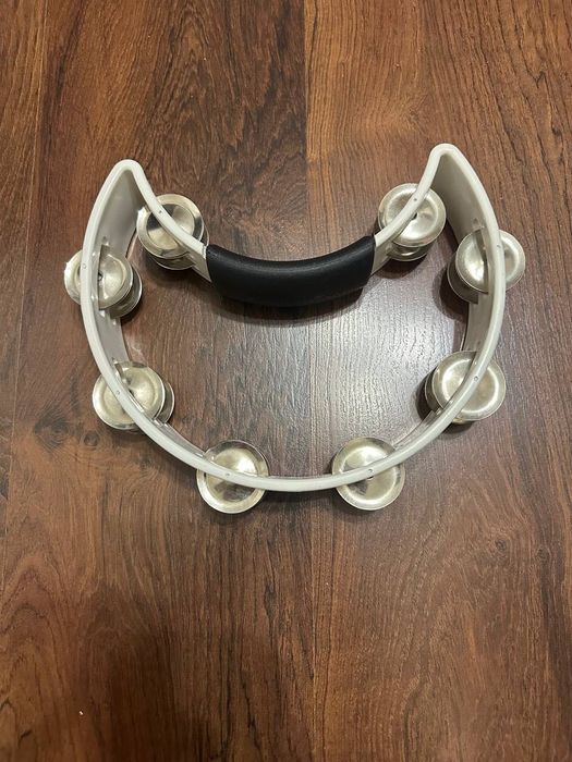 Cardinal Percussion Double-row Tambourine - White