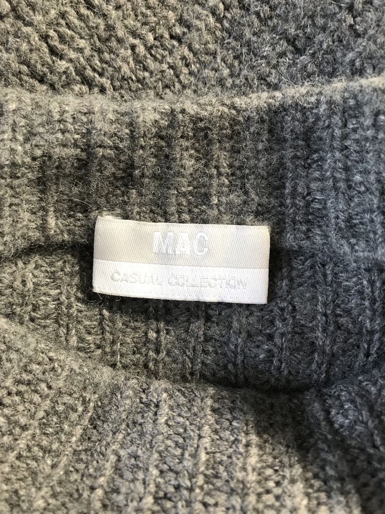 MAC sweter półgolf damski XL wełna kaszmir oversize