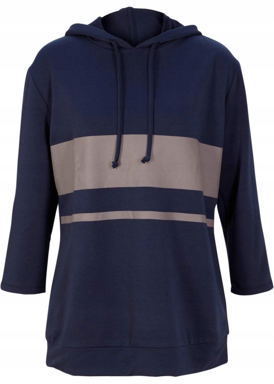 B.P.C bluza z kapturem granatowa cienka ^40/42