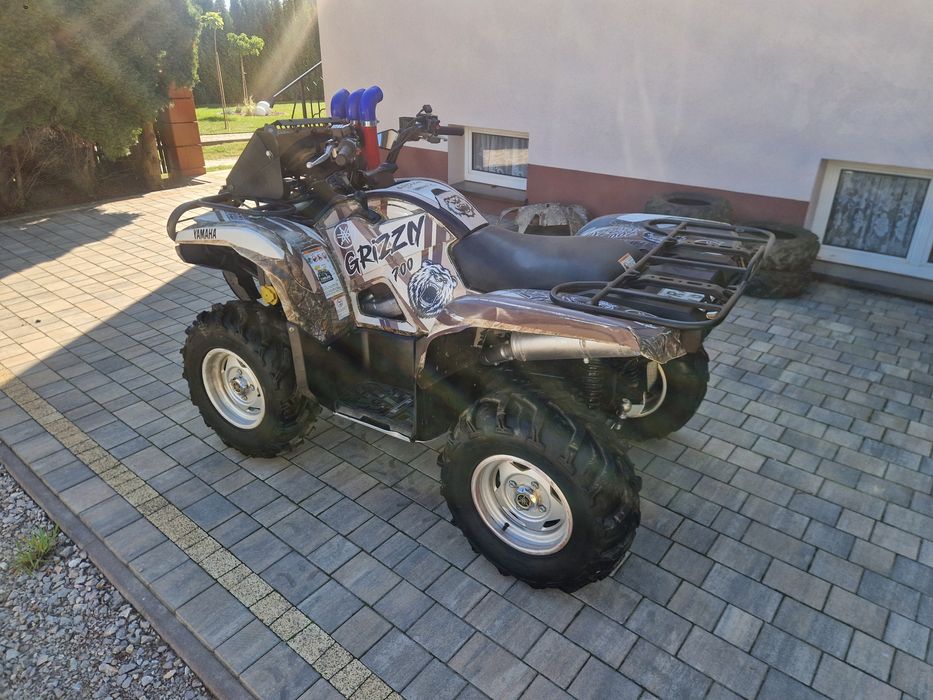 Yamaha grizzly 700 zarejestrowany