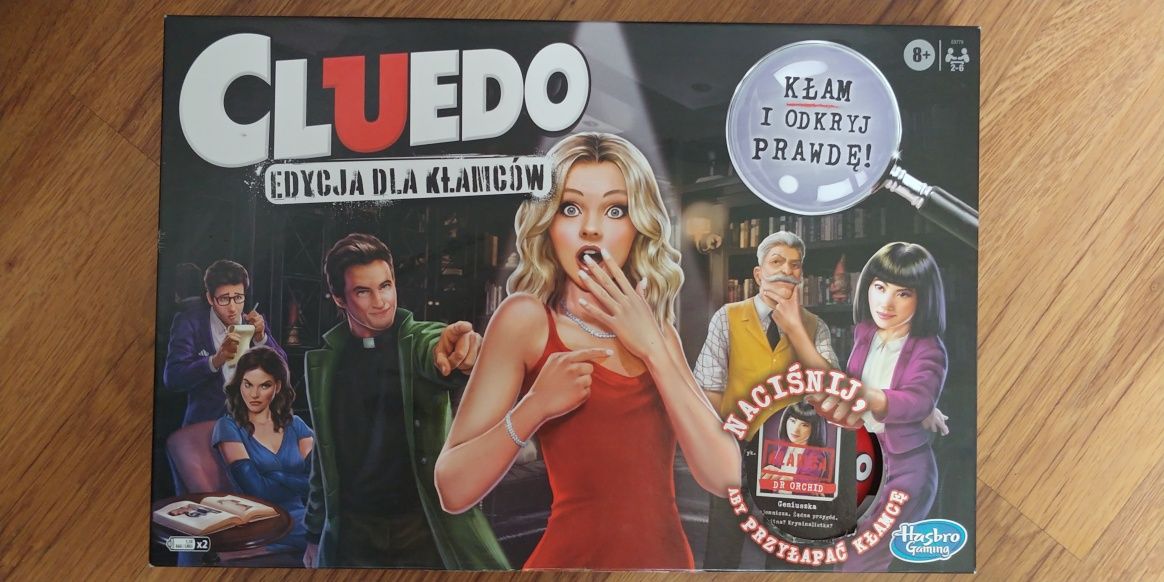 Cluedo Gra planszowa towarzyska edycja dla kłamców 8+