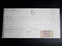 Documento / Recibo manuscrito , 1883   Sr Conde de Martinho