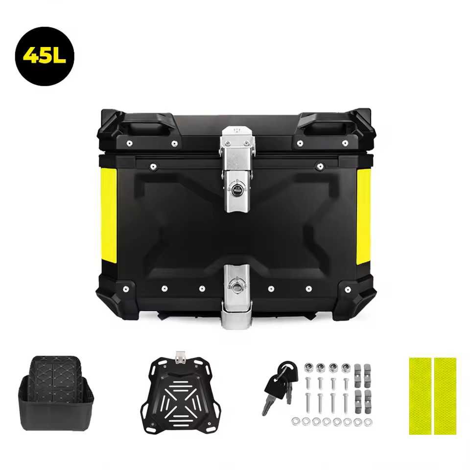 TOP CASE completas em alumínio preto e cinzento **NOVAS**