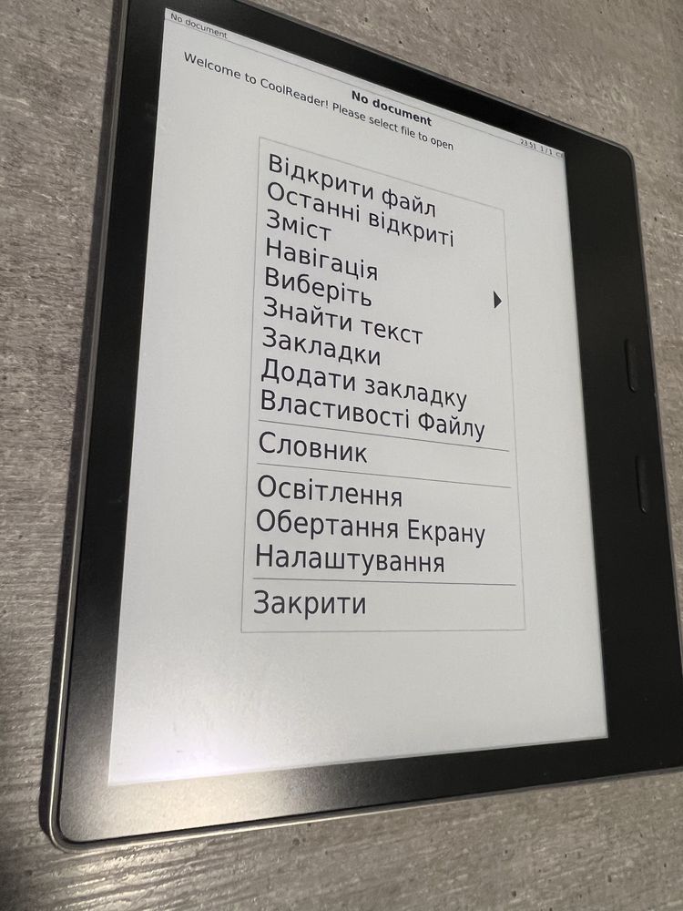 Kindle Oasis 10 покол. 7 дюйм. 8гб. Сірий. Українська. Всі формати.FB2