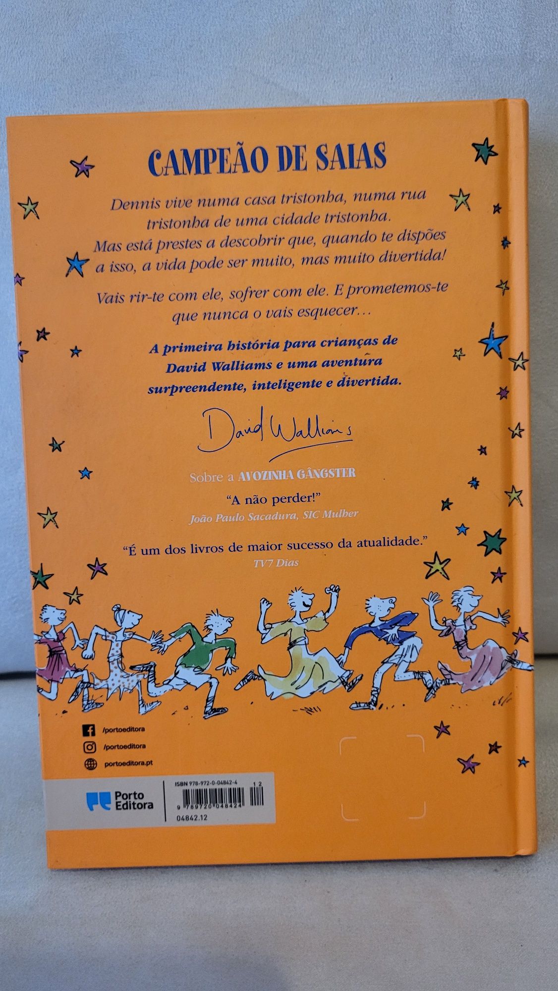 Livro "Campeão de Saias" de David Walliams