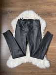 Rainbow nowe czarne woskowane spodnie skinny rurki legginsy 38 M