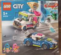 Nowe LEGO City 60314 Policyjny pościg za furgonetką z lodami wyrzutnia