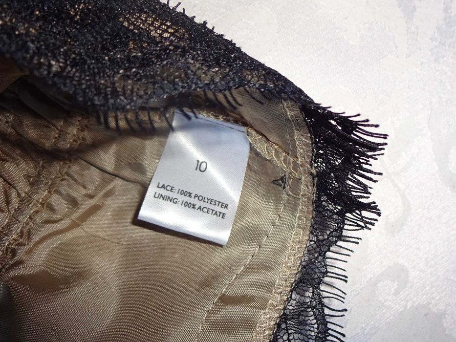 KRISP koronkowe wiązane bolerko narzutka na sukienkę Size 10