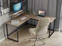 Кутовий комп'ютерний чи офісний стіл лофт з ДСП