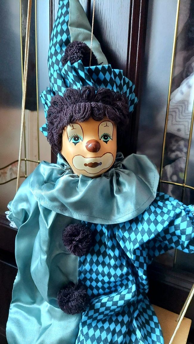 Кукла клоун винтаж средняя большая Германия