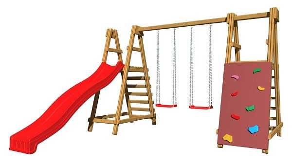 Дитячий вуличний ігровий майданчик SportBaby-5 з гіркою