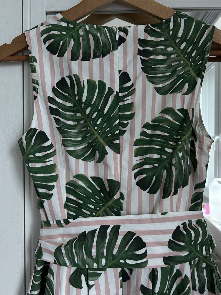 Sukienka Monstera Liście Midi Mohito 34 XS