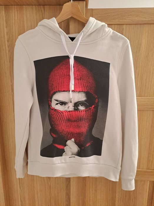 Boxy streetwear bluza z kapturem hoodie les benjamins r.M unisex