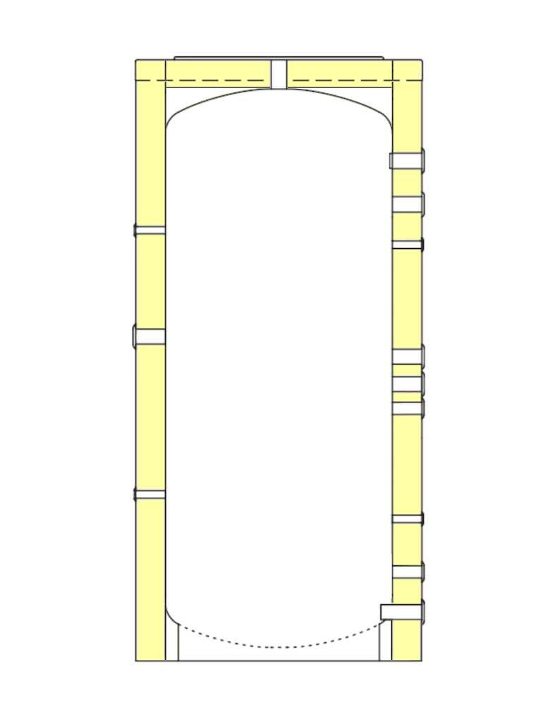 Pakiet - kocioł na drewno Zębiec Wenus Wood 14 kW + bufor HS B0 800