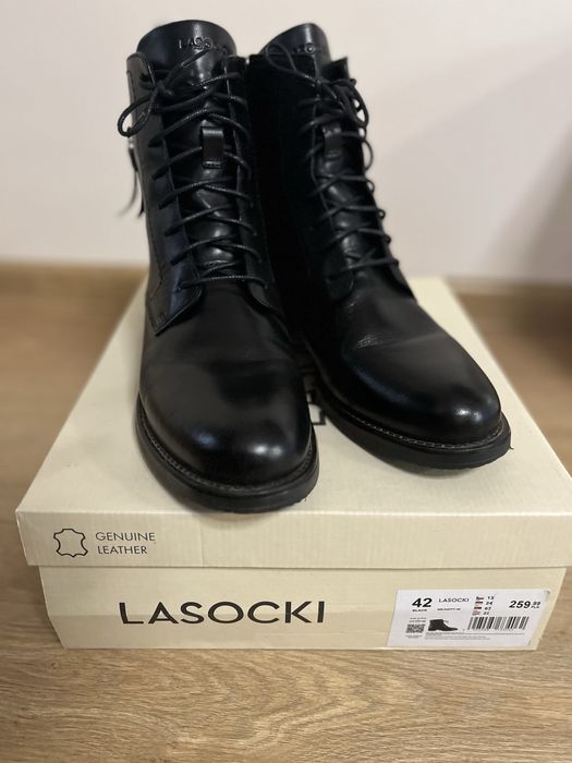 Botki skorzane lasocki 42