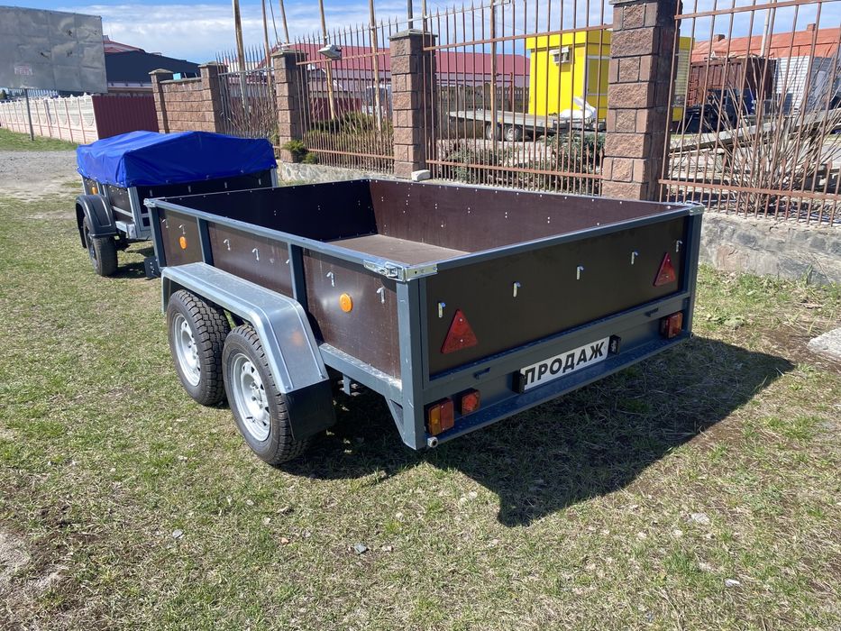 ПРОДАЖ Новий Фанерний Двухвісний причіп в наявності!!!2.5-3.0м