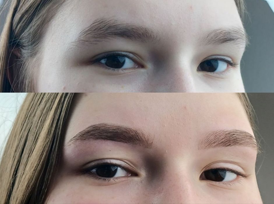 Ламінування та фарбування вій та брів