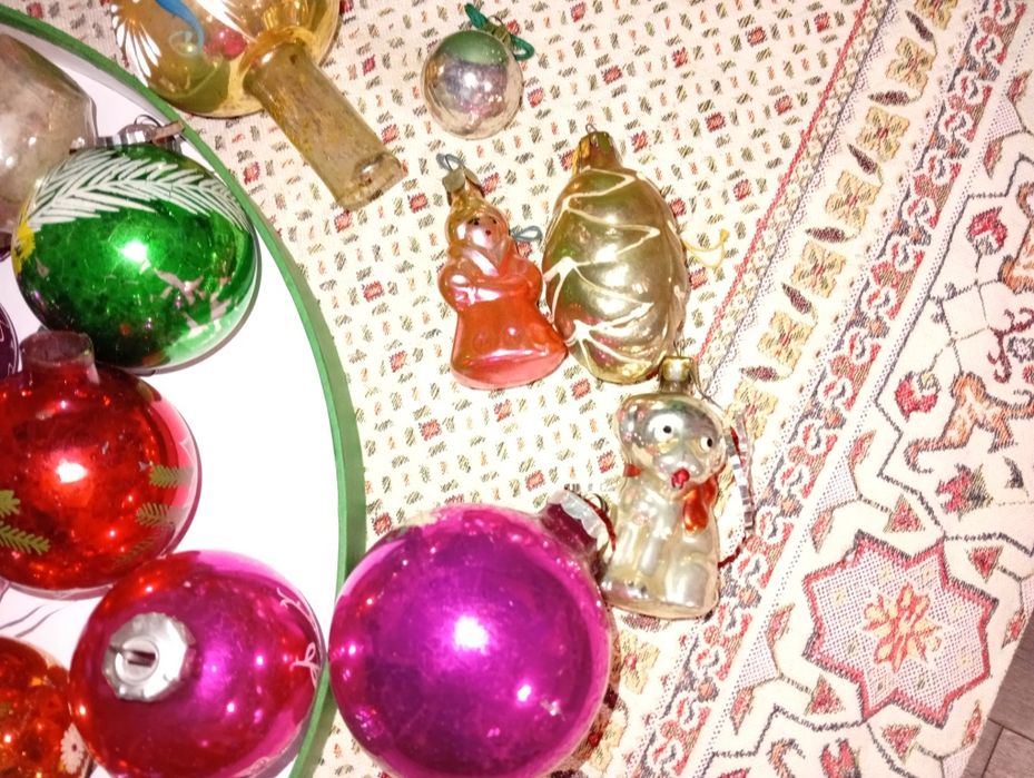 Комплект новогодних игрушек СССР