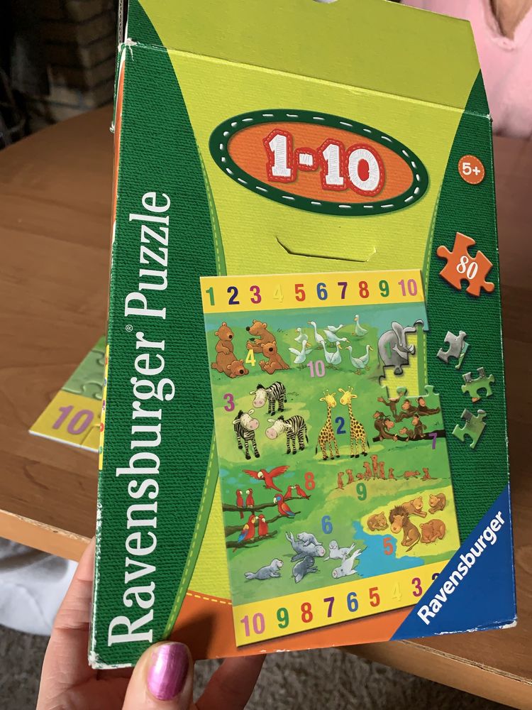 Puzzle 1-10 Ravensburger zoo 80 el. 5+