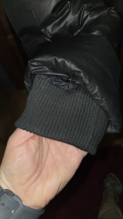 Ochnik płaszcz długa kurtka M czarny kolor