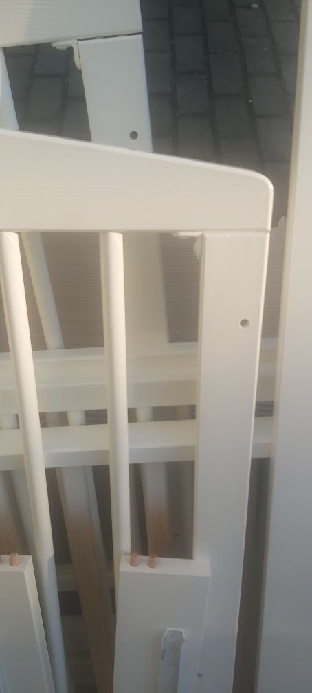 Łóżeczko kolyska + szuflada białe 120×60  Klupś
