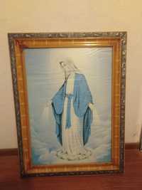 Ікона образ Божої матері Богородиці Діви Богоматері Марії стара рама д