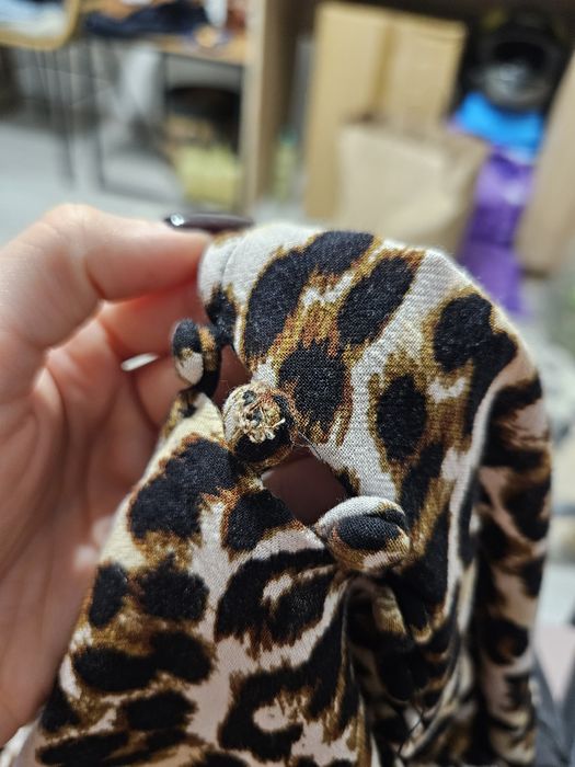 Top na ramiączkach w panterkę