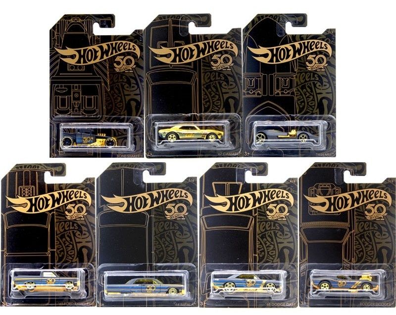 Hot wheels 50th anniversary gold