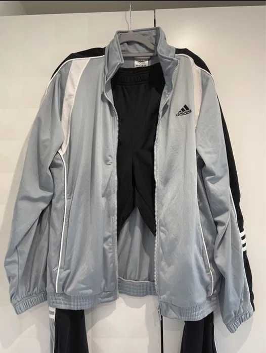 Dres męski sportowy dwuczęściowy bluza spodnie Adidas L/XL