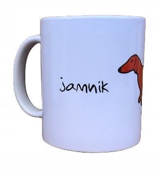 Kubek Z Nadrukiem Rasy Psów Jamnik + pudełko