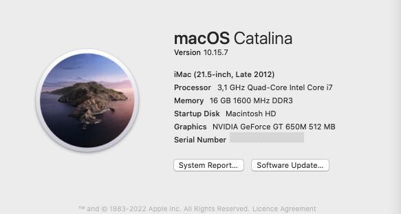 iMac 21,5 Polegadas, 2012