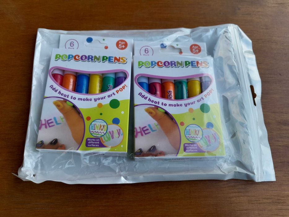 Magic Pen popcorn 3d magiczny długopis 6 sztuk flamastry nowe outlet