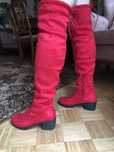 Buty czerwone długie - rozmiar 38