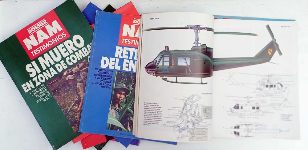 11 números da colecção Dossier NAM Testemonios – Guerra do Vietnam