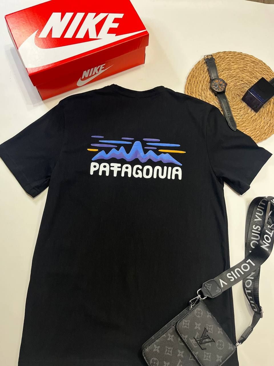 Футболка чоловіча/Патагонія/Футболка чорна / Patagonia/дешево