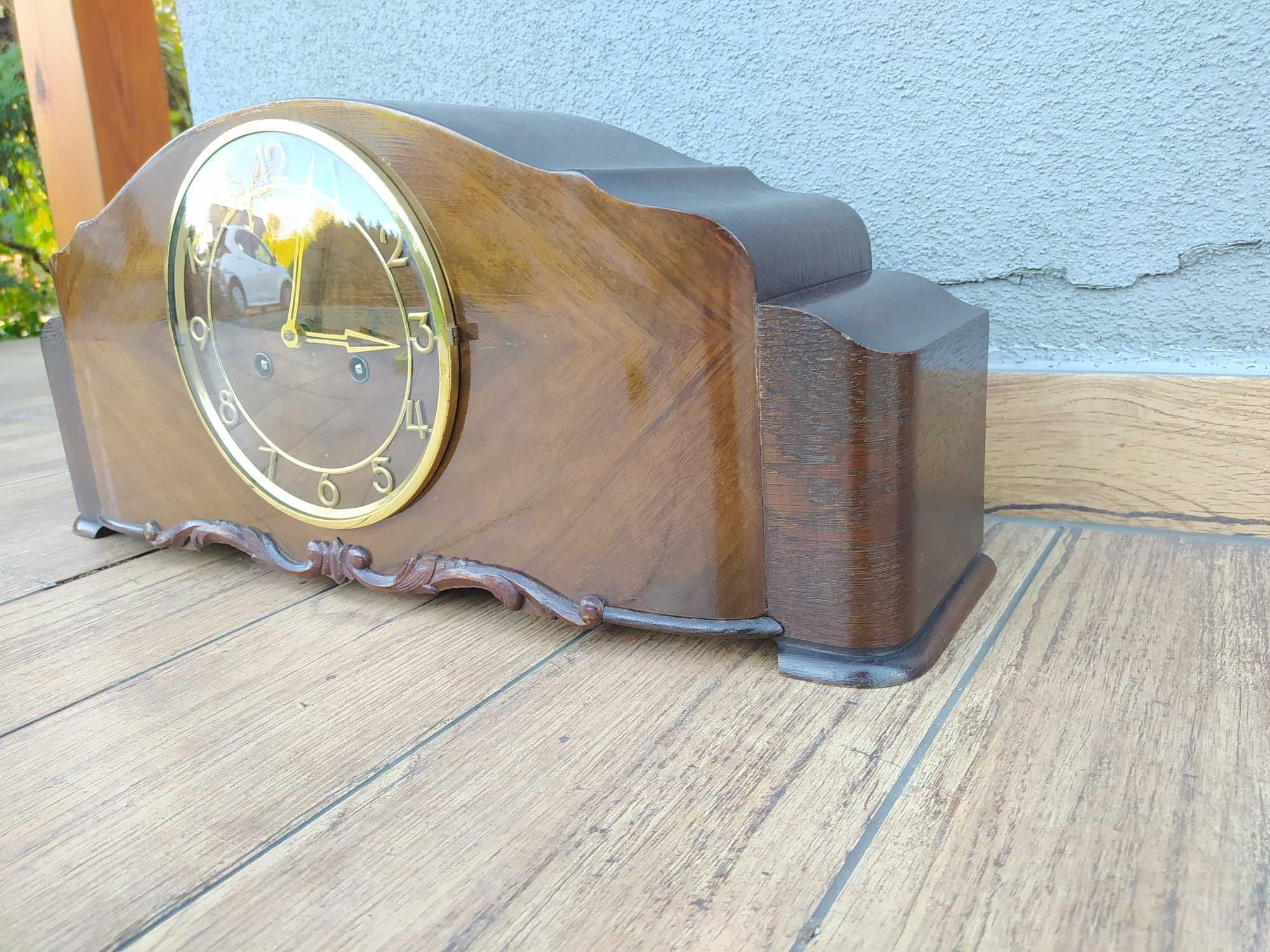 Zegar kominkowy Junghans art deco sygnowany