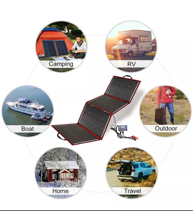 Panel słoneczny przenośny 300wat falownik 12v