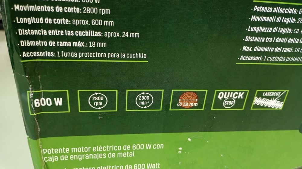 Apara sebes Parkside novo